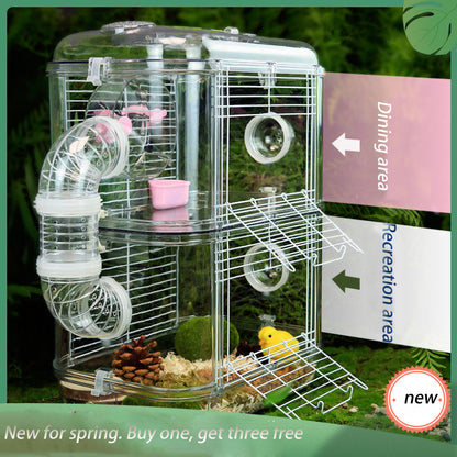 Double Deck Luxury Hamster Cage - canrusupet