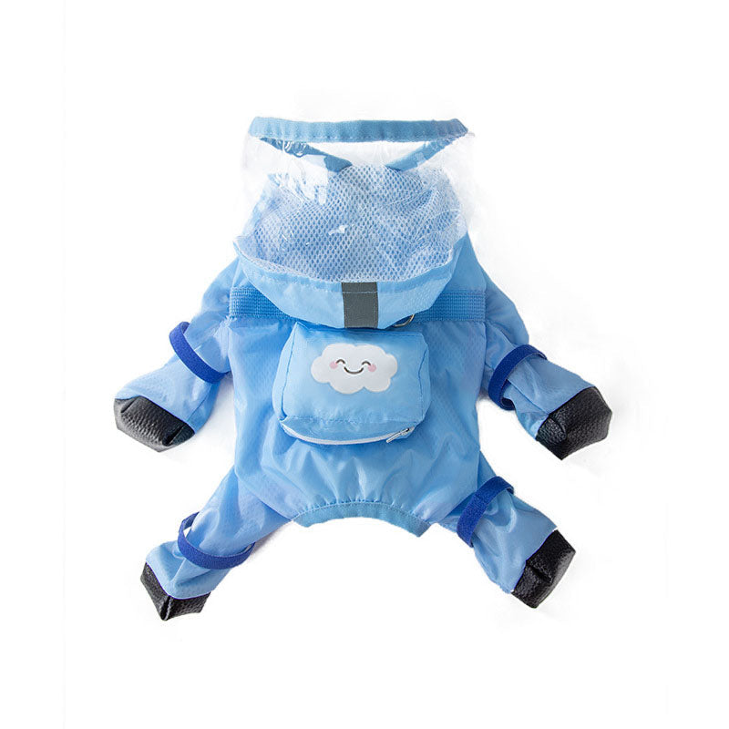 Full Package With Feet Dog Raincoat Suitable For Small Dogs canrusupet