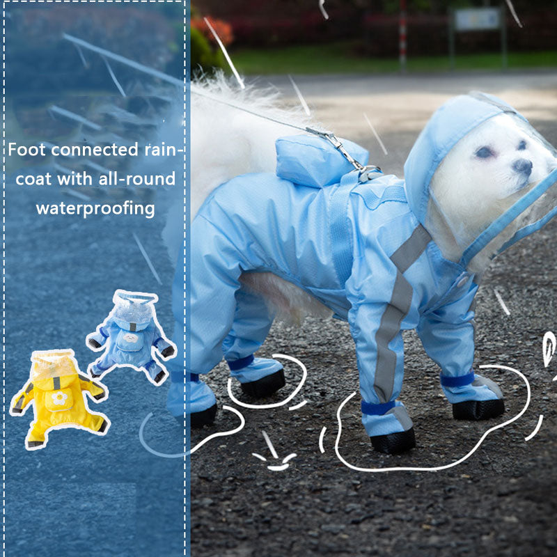 Full Package With Feet Dog Raincoat Suitable For Small Dogs canrusupet