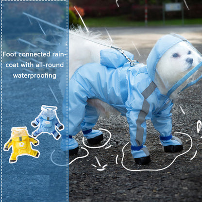 Full Package With Feet Dog Raincoat Suitable For Small Dogs canrusupet