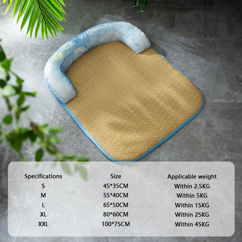 Summer Sleeping Mat Neck Guard Sofa Style Dog Kennel canrusupet