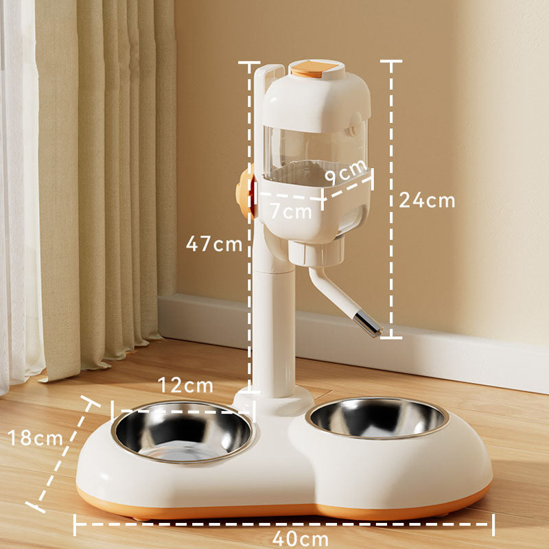 Adjustable Drinking Fountain Cat Bowls For Integrated canrusupet