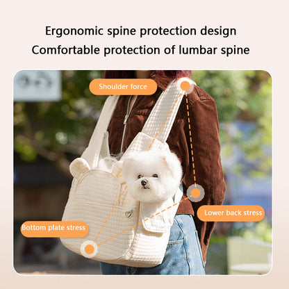Pet Carrier Bag For Dogs & Cats - Crossbody Backpack canrusupet