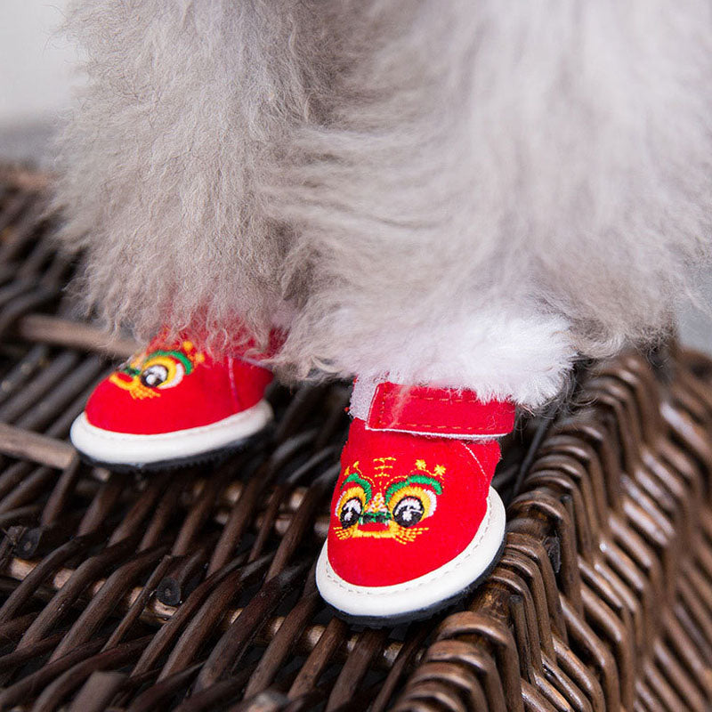 Dog Boots Winter Shoes For Small Dogs - Warm All-Season canrusupet
