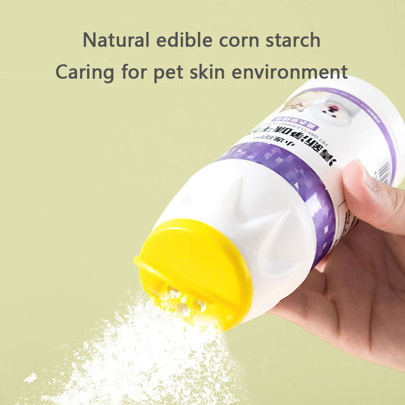 Dog Bath Dry Shampoo Powder - No-Rinse Deodorizing For Pet canrusupet