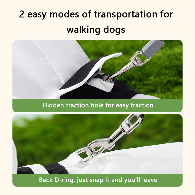 Cute Panda Dog Raincoat - Waterproof For Small/Medium Dogs canrusupet