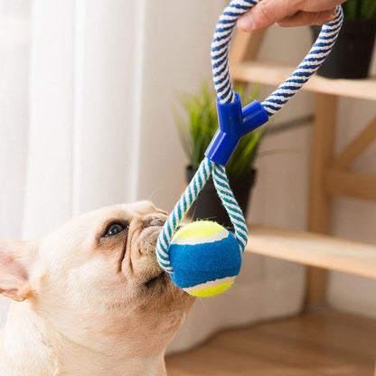 Teeth Grinding Knot Style Ball Style Dog Toys canrusupet