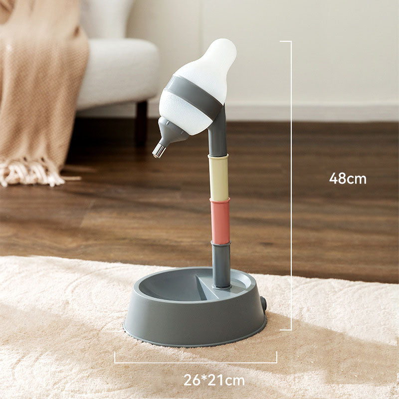 Adjustable Dog Bowl & Water Fountain - Anti-Tip Feeder For Pets canrusupet