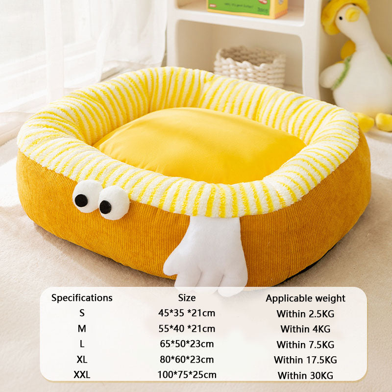 Big Eyed Cute Pattern Dog Kennel For Small And Medium Dogs canrusupet