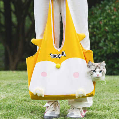 Pet Carrier Bag For Dogs - Breathable Crossbody Mesh Window canrusupet