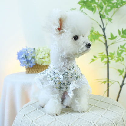 Dog Or Cat Clothes Floral Garden Dress - canrusupet