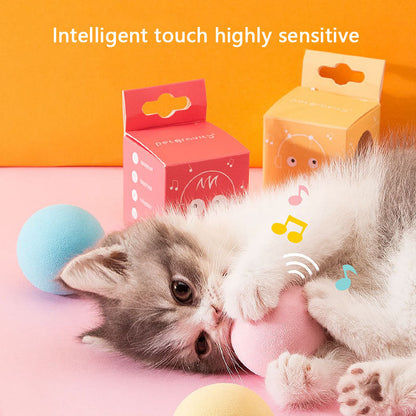 Catnip Toys Squeaky Ball For Cat - Chew-Resistant Kitten Toy canrusupet