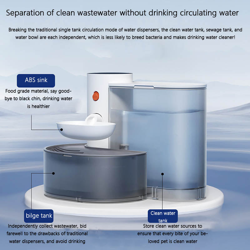 Mobile Without Plug In Automation Water Fountain For Pet canrusupet