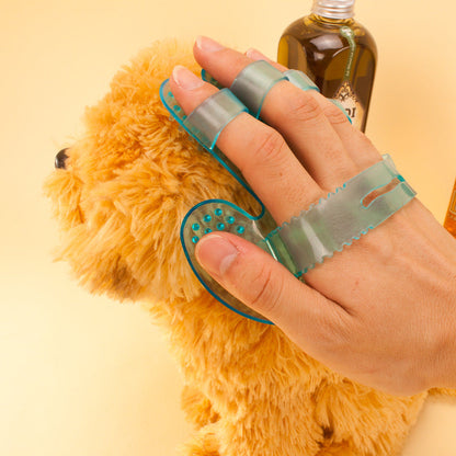 Glove Style Dog Brush Specially Designed For Pet Bathing canrusupet