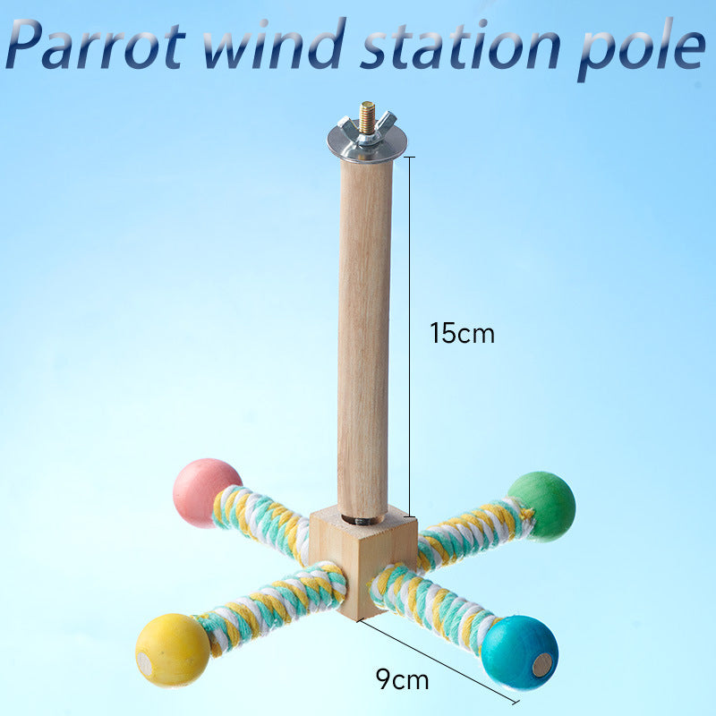 Parrot Toy Wind Stand Resistant To Biting