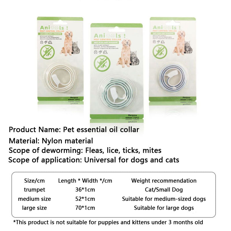 Insect Repellent Plant Essential Oils Choker For Dogs Cats