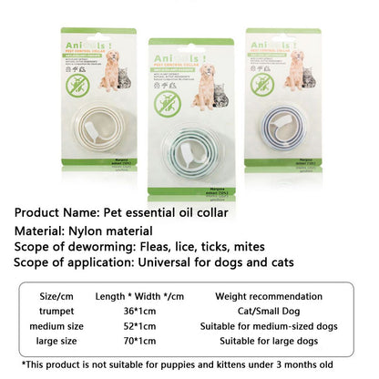 Insect Repellent Plant Essential Oils Choker For Dogs Cats