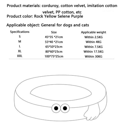 Big Eyed Cute Pattern Dog Kennel For Small And Medium Dogs canrusupet