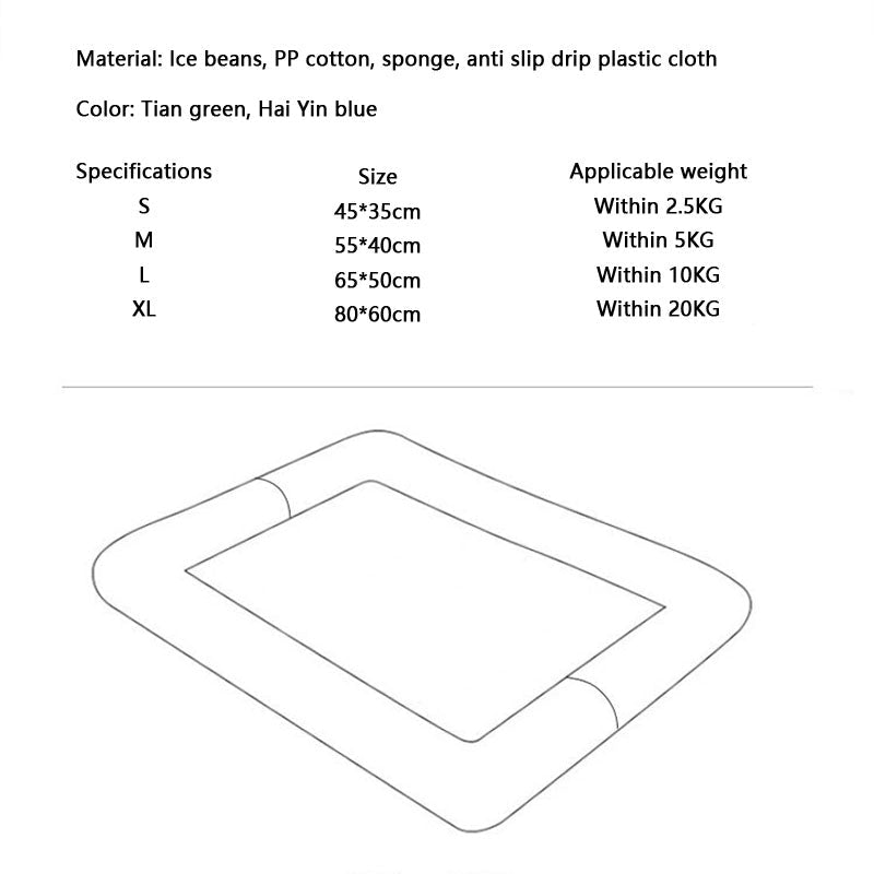 Ice Beans Cool Feeling Dog Kennel For Small Dogs Cats canrusupet