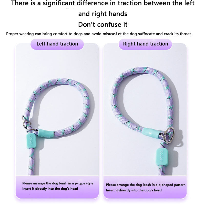 No-Pull Dog Lead - Comfort Grip P-Rope For Small Dogs canrusupet