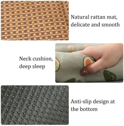 Pet Ice Mat Cat Kennel Rattan Mat - canrusupet