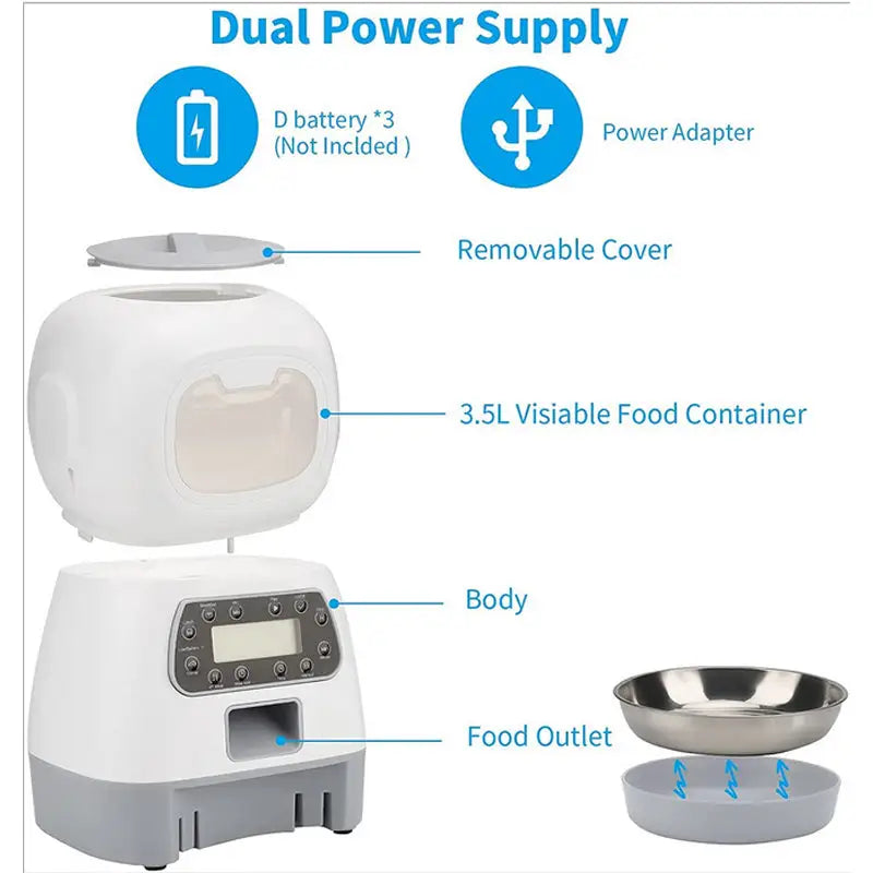 Automatic Dog Feeder WIFI Auto PET Cat Feeder Slow Feeder Dog Bowl