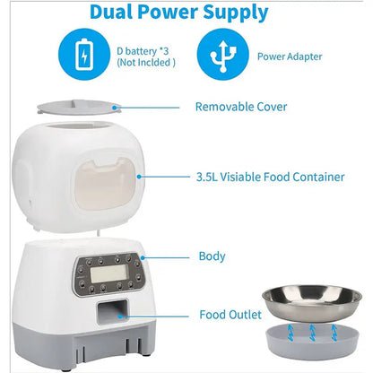 Automatic Dog Feeder WIFI Auto PET Cat Feeder Slow Feeder Dog Bowl