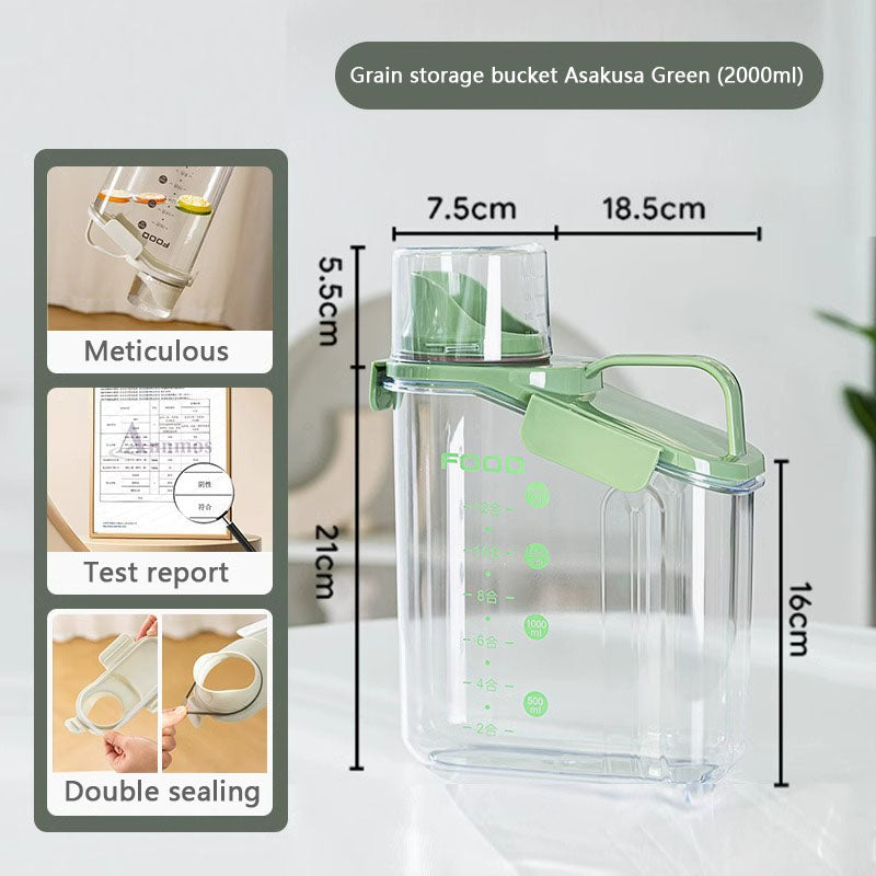 Moisture-proof Sealing Dog Food Container With Scale canrusupet