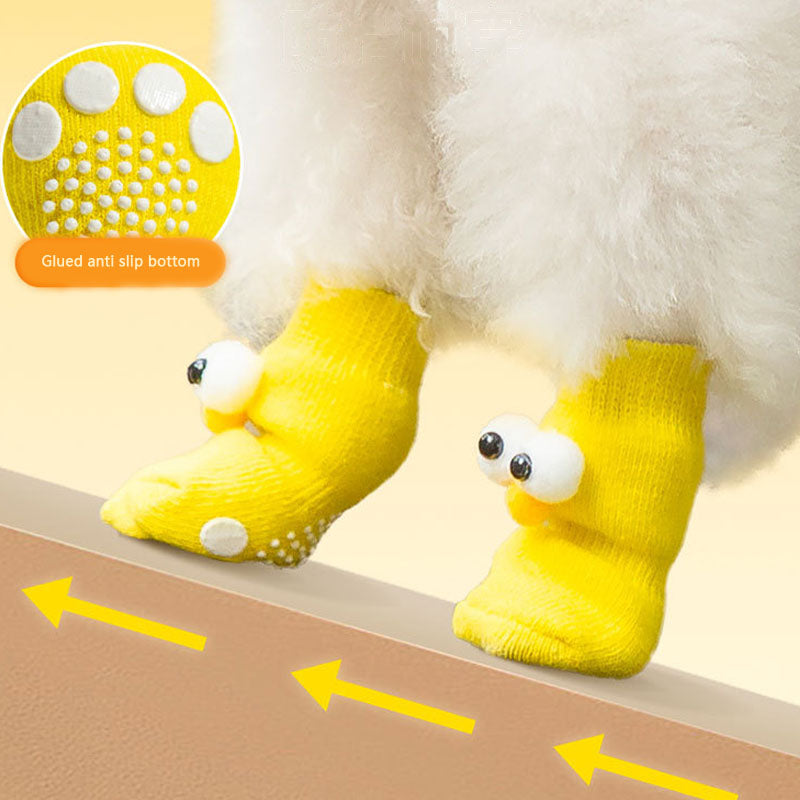 Non-slip Knitted Cotton Socks Of Dogs Cats canrusupet