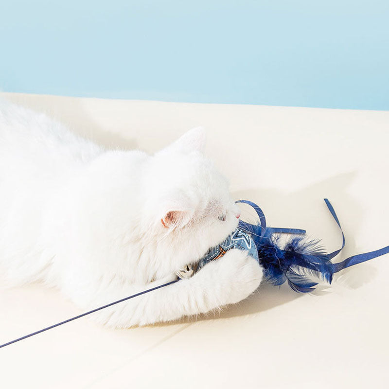 Interactive Cat Toys With Feather & Canvas - Teaser Wand canrusupet