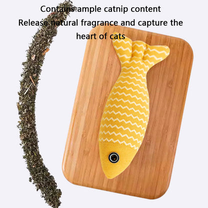 Catnip Fish Cat Toys For Kittens - Chew, Teaser & Self-Play canrusupet