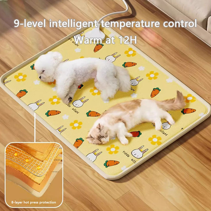 Dog Kennel Heated Pad Waterproof Heating Mat For Dogs & Cats canrusupet