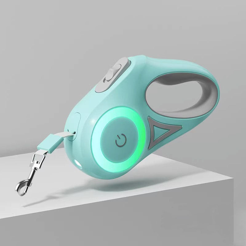 LED Retractable Dog Leash For Small/Medium Dogs canrusupet