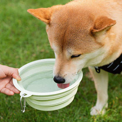 Folding Going Out To Drink Water Dog Bowl For Pet canrusupet