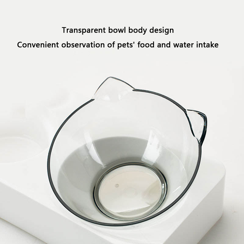 Double Bowl Style Dog Bowl Water Fountain Integrated Type canrusupet