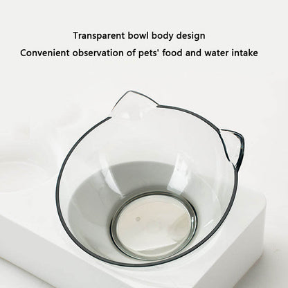 Double Bowl Style Dog Bowl Water Fountain Integrated Type canrusupet