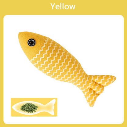 Catnip Fish Cat Toys For Kittens - Chew, Teaser & Self-Play canrusupet
