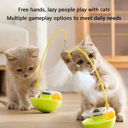 Interactive Catnip Toys With Feather, Bell & Mint Ball canrusupet