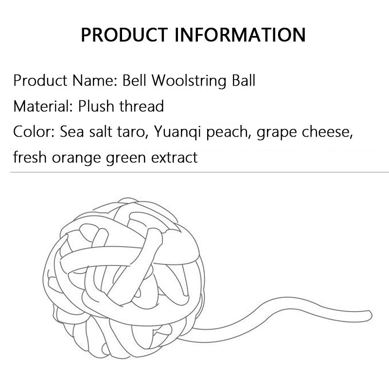 Cat Toys Plush Balls - Durable Chew, Kitten Boredom Relief canrusupet