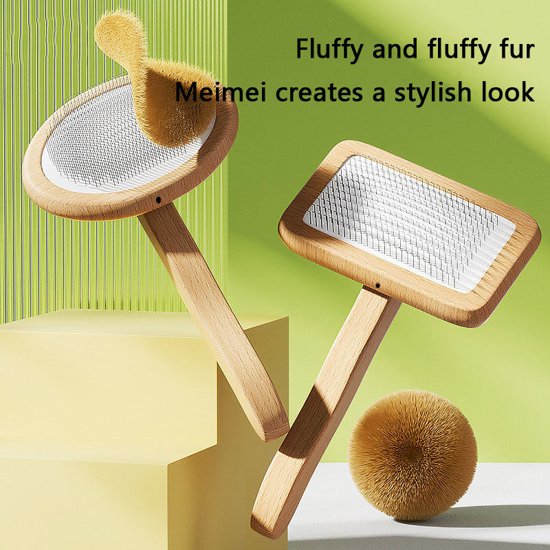 Air Cushion Comb Dog Brush With Woodiness For Cats Dogs canrusupet
