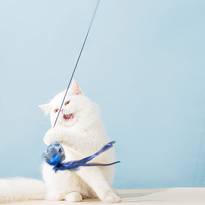 Interactive Cat Toys With Feather & Canvas - Teaser Wand canrusupet