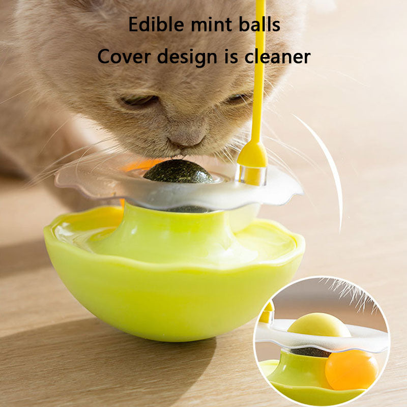Interactive Catnip Toys With Feather, Bell & Mint Ball canrusupet