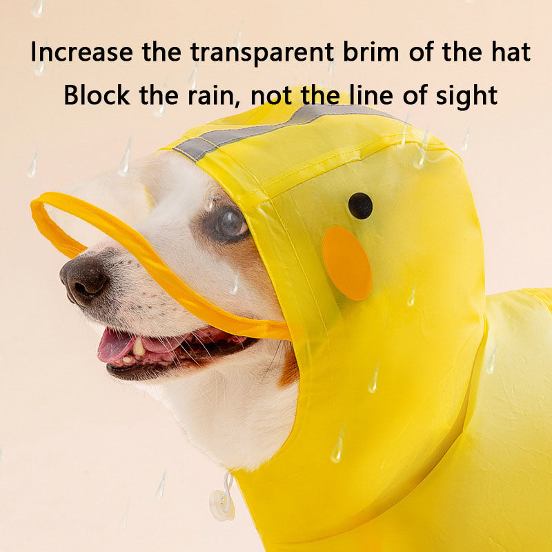 Dog Raincoat Waterproof 4-Leg Full Coverage For Corgi canrusupet