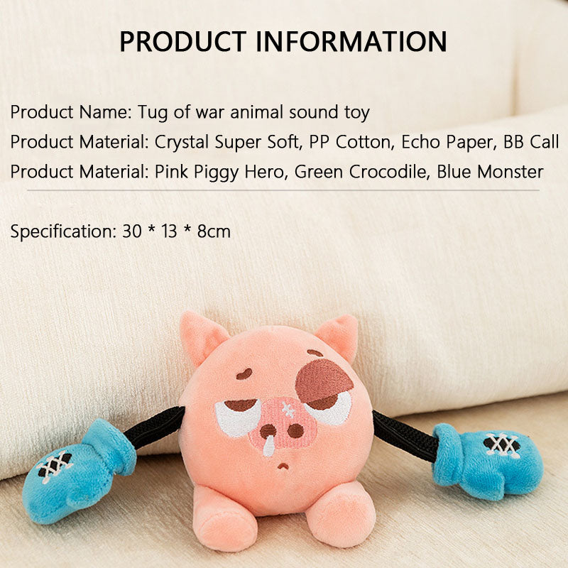 Chew-Proof Squeaky Pig Dog Toys For Small Dogs - Tug Play canrusupet