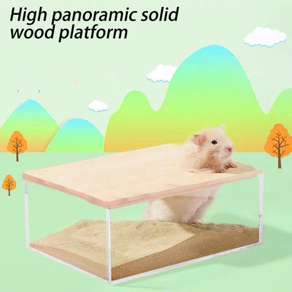 Hamster Clear Bath Room - canrusupet