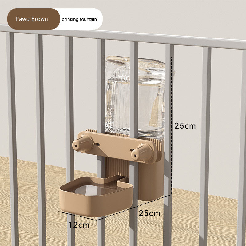 Adjustable Dog/Cat Water Fountain Bowl - Hanging Feeder canrusupet