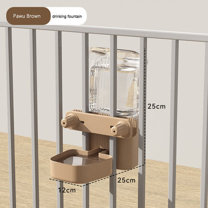 Adjustable Dog/Cat Water Fountain Bowl - Hanging Feeder canrusupet