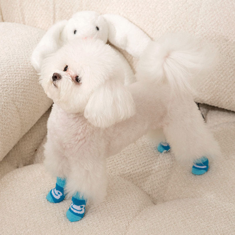 Non-Slip Knit Sock Boots For Dogs - Small/Medium Breeds Dogs canrusupet
