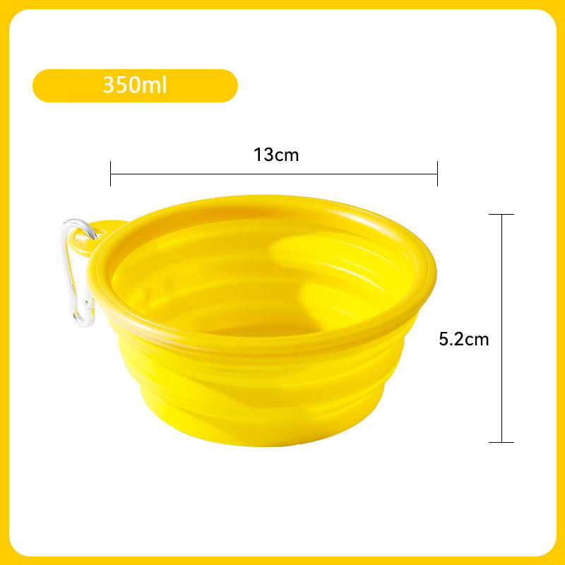 Folding Going Out To Drink Water Dog Bowl For Pet canrusupet
