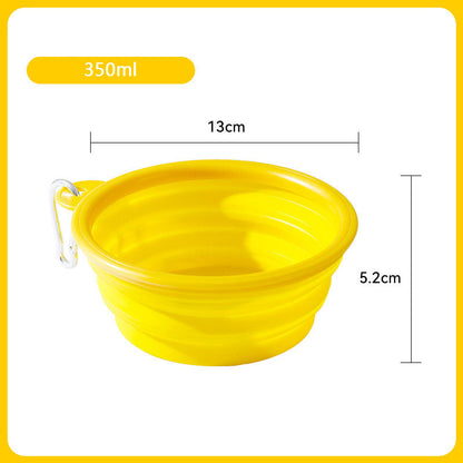 Folding Going Out To Drink Water Dog Bowl For Pet canrusupet